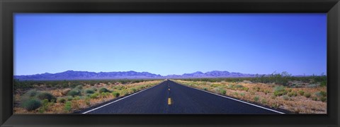 Framed Road, Nevada, USA Print