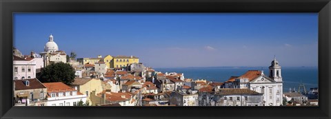 Framed Lisbon, Cityscape, Skyline, Portugal Print