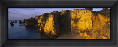 Framed Sandy Cove, Algarve, Portugal Print