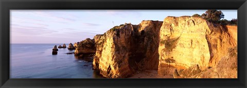 Framed Portugal, Algarve Region, coastline Print