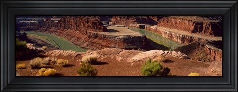 Framed High angle view of a river flowing through a canyon, Dead Horse Point State Park, Utah, USA Print