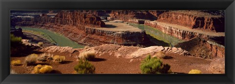 Framed High angle view of a river flowing through a canyon, Dead Horse Point State Park, Utah, USA Print