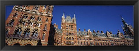 Framed Low angle view of a building, St. Pancras Railway Station, London, England Print