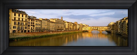Framed Ponte Vecchio, Arno River, Florence, Tuscany, Italy Print