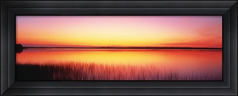 Framed Sunrise Lake Michigan Door County WI Print