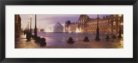 Framed Louvre Museum Paris France Print