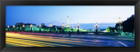 Framed France, Paris, Alexandre III Bridge Print