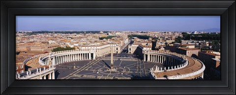 Framed High angle view of a town, St. Peter&#39;s Square, Vatican City, Rome, Italy Print