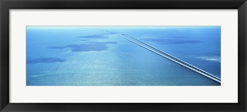 Framed Seven Miles Bridge Florida Keys FL USA Print