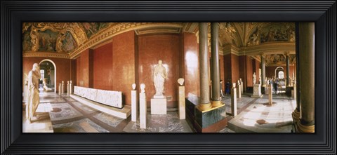 Framed Interior Louvre Museum Greco Roman Room Paris France Print