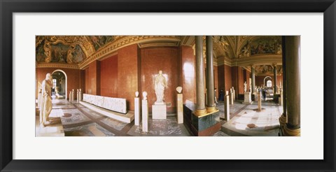 Framed Interior Louvre Museum Greco Roman Room Paris France Print