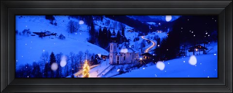 Framed Maria Gern Church Berchtesgaden Bavaria Germany Print