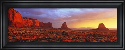 Framed Sunrise, Monument Valley, Arizona, USA Print