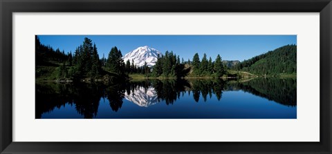 Framed Eunice Lake Mt Rainier National Park WA USA Print
