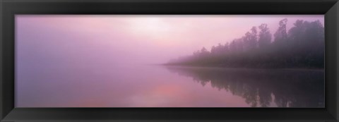 Framed Lake Paringa South Island New Zealand Print