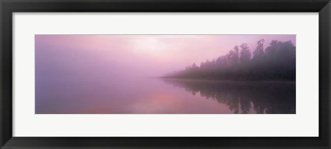 Framed Lake Paringa South Island New Zealand Print