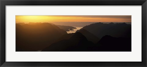 Framed Fiordland National Park New Zealand Print