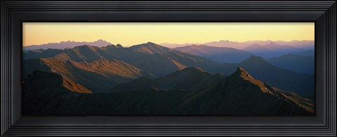 Framed Harris Mountains New Zealand Print