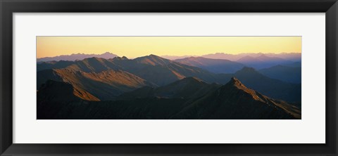 Framed Harris Mountains New Zealand Print