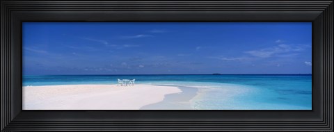Framed Table and Two Chairs, The Maldives Print