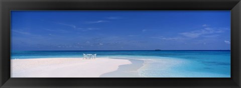 Framed Table and Two Chairs, The Maldives Print