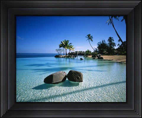 Framed Resort Tahiti French Polynesia Print