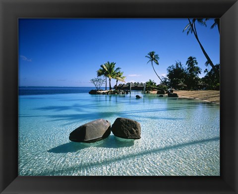 Framed Resort Tahiti French Polynesia Print