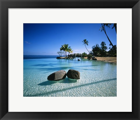 Framed Resort Tahiti French Polynesia Print