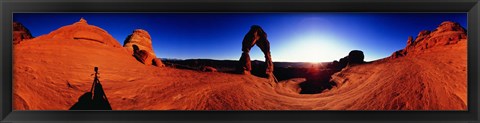 Framed Sunrise over Delicate Arch, Arches National Park, Utah Print