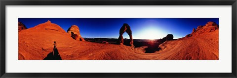 Framed Sunrise over Delicate Arch, Arches National Park, Utah Print