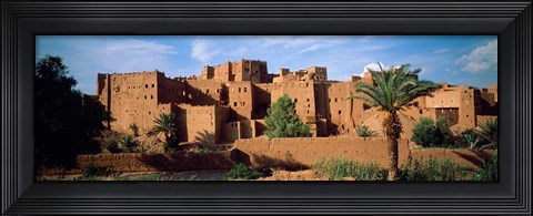 Framed Buildings in a village, Ait Benhaddou, Ouarzazate, Marrakesh, Morocco Print