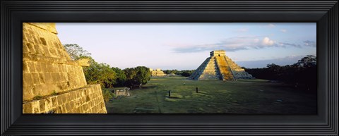 Framed Pyramids at an archaeological site, Chichen Itza, Yucatan, Mexico Print