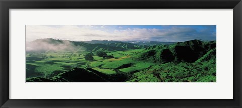 Framed Farmland Taranaki New Zealand Print