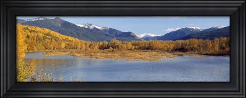 Framed Autumn colors, Lake Baikal Siberia Russia Print