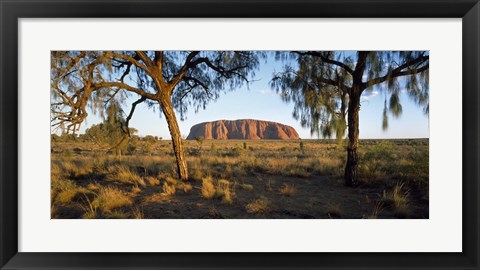 Framed Ayers Rock Australia Print