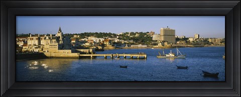 Framed Buildings at the waterfront, Cascais, Lisbon, Portugal Print
