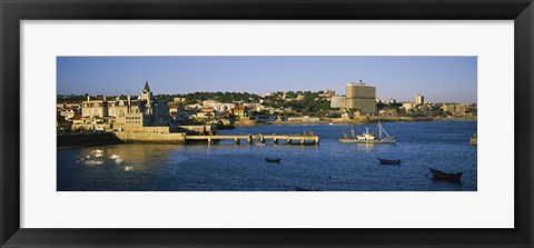 Framed Buildings at the waterfront, Cascais, Lisbon, Portugal Print