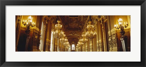 Framed Interiors of a palace, Paris, Ile-De-France, France Print