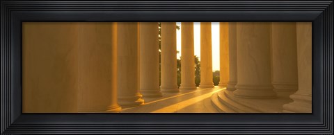Framed Sunlight on the Jefferson Memorial Print