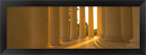 Framed Sunlight on the Jefferson Memorial Print