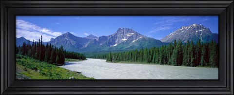 Framed Rocky Mountains Near Jasper, Alberta Canada Print