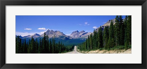 Framed Road In Canadian Rockies, Alberta, Canada Print