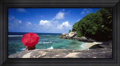 Framed Indian Ocean Moyenne Island Seychelles Print