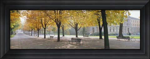 Framed Park Geneve, Switzerland Print