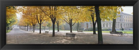 Framed Park Geneve, Switzerland Print