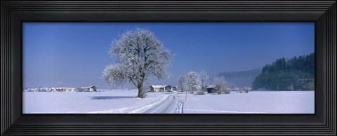 Framed Winter Scenic, Austria Print
