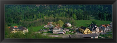 Framed Village Of Hohen-Schwangau in summer, Bavaria, Germany Print