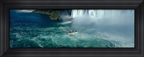Framed Boat trip at Niagara Falls, Canada Print