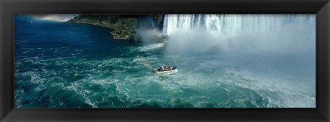 Framed Boat trip at Niagara Falls, Canada Print