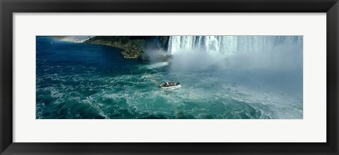 Framed Boat trip at Niagara Falls, Canada Print